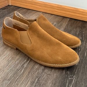 Women’s Hush Puppies Analise Clever Suede Leather Flats Slip On Shoes Size 8.5
